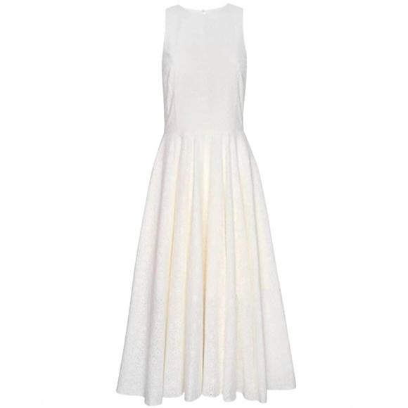 NEW FRAME eyelet dress in cream